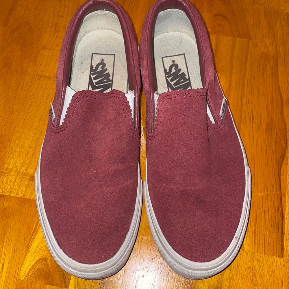 Burgundy Suede Vans